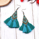 Diamond Dripping Fashion Tassel Earrings