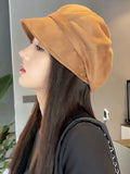 Momentlover Simple Keep Warm Solid Color Fisherman Hat