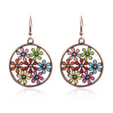 Vintage Drop-shaped Long Oil Dropping Earrings