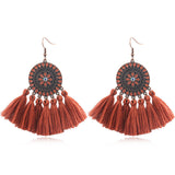 Fashion exaggerated tassel earrings