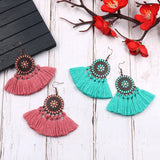 Fashion exaggerated tassel earrings