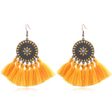 Fashion exaggerated tassel earrings
