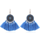 Fashion exaggerated tassel earrings