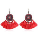 Fashion exaggerated tassel earrings