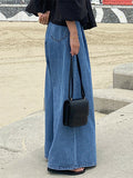 Momentlover Urban Blue Wide Leg Jean Pants
