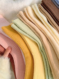 momentlover Solid Color Elasticity Socks