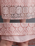 Momentlover Casual Half Sleeves Loose Solid Color Round-Neck Midi Dresses