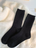 momentlover Solid Color Elasticity Socks