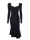 - Black long sleeve mermaid dress GEU738