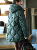 Momentlover Original Solid Hooded Cotton-Padded Coat