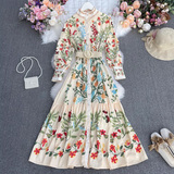 vmtvr- retro printed long maxi dress  GEU521
