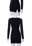 vmtvr- sexy hollow casual long sleeves dress  GEU462