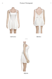 - White Backless Dress  GEU1368