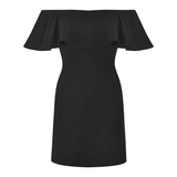 - Off The Shoulder Black Dress GEU1364