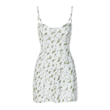 vmtvr- Floral dress fashionable printed backless slim skirt GEU467