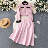 - Blazer Women's Two Piece High Waist Dress GEU557