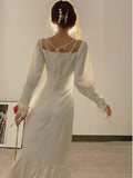 Shoulder Dress Summer Valentine's Day  Elegant Dress Birthday Dress Advanced Holiday Girl Beach Dress