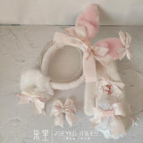 Momentlover Lady Lapinou Bunny Fairycore Cottagecore Princesscore Hair Accessory and Gloves Set
