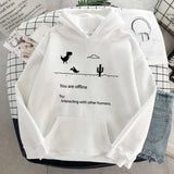 Momentlover Autumn New Harajuku Kpop Women's Retro Hoodie Dinosaur Long Sleeve Top Tee Fashion Casual Sports Shirt Ladies Clothing Hoodie