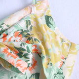 Women Boho Hollow Out Lace Up Bow Dresses Print Split Long Dress  New Fashion Female Sleeveless Beach Flowers Chic
