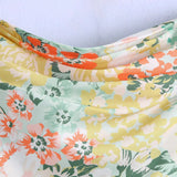 Women Boho Hollow Out Lace Up Bow Dresses Print Split Long Dress  New Fashion Female Sleeveless Beach Flowers Chic