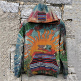 Momentlover New Casual Warm Pullover Tops Fashion Totem Printing Hooded Sweatshirt Autumn Winter Casual Long Sleeve Loose Hoodies Streetwear