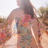 Long Beach Dress Summer Women Tunic Beach Kimono Dress Bathing Suit Cover Up Swimwear Skirt Robe De Plage