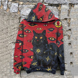 Momentlover New Casual Warm Pullover Tops Fashion Totem Printing Hooded Sweatshirt Autumn Winter Casual Long Sleeve Loose Hoodies Streetwear