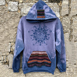 Momentlover New Casual Warm Pullover Tops Fashion Totem Printing Hooded Sweatshirt Autumn Winter Casual Long Sleeve Loose Hoodies Streetwear