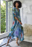 Deep V Neck Hollow Out Long Dress Women Plus Size Summer Beach Tunic White Sexy A Line Long Dress Vestidos Q274