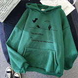 Momentlover Autumn New Harajuku Kpop Women's Retro Hoodie Dinosaur Long Sleeve Top Tee Fashion Casual Sports Shirt Ladies Clothing Hoodie