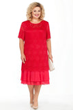 Cheap Lace Plus Size Mother Of The Bride Dresses Suit Tea Length Wedding Party Gown Two Piece Robe Mere De Mariee