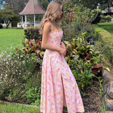 - Summer new floral suspender dress GEU1398