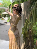 - Sexy Backless Long Dress   GEU1493