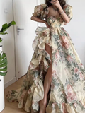 - New style women's seaside vacation long dress  GEU1154