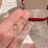 Bowknot Retro S925 Silver Needle Earrings