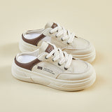 2025  summer little white shoes new Korean version ins female students thick sole heightening mesh breathable casual board shoes HY322