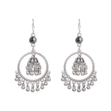 Rice bead bell tassel vintage earrings
