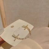 S925 Silver Needle Small Delicate Cross Earrings