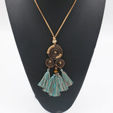 Vintage geometric handmade necklace
