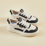 2025  spring white shoes new Korean version ins female students platform heightening sports board shoes casual XF1239-2