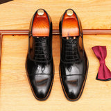 2025 Douyin Internet celebrity patent leather glossy dress business leather shoes pointed men's leather Oxford shoes British style wedding shoes