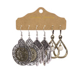 Retro alloy drop pink tassel earrings