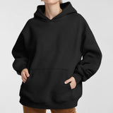 MOMENTLOVER 2025 New autumn coat cross-border sweater temperament commuting loose solid color hooded pocket fashion hooded sweater women