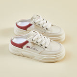 2025  summer little white shoes new Korean version ins female students thick sole heightening mesh breathable casual board shoes HY322