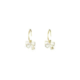 S925 silver needle bow fashion earrings