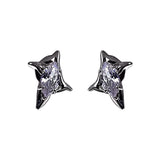 S925 silver pin small stud earrings irregular earrings