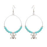 Horrible funny skull Halloween earrings