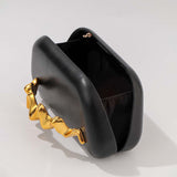 women's  new shoulder oblique span bag, special-shaped PU wrist bag, fashion wedding dinner clutch bag