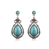 Flower tassel temperament earrings